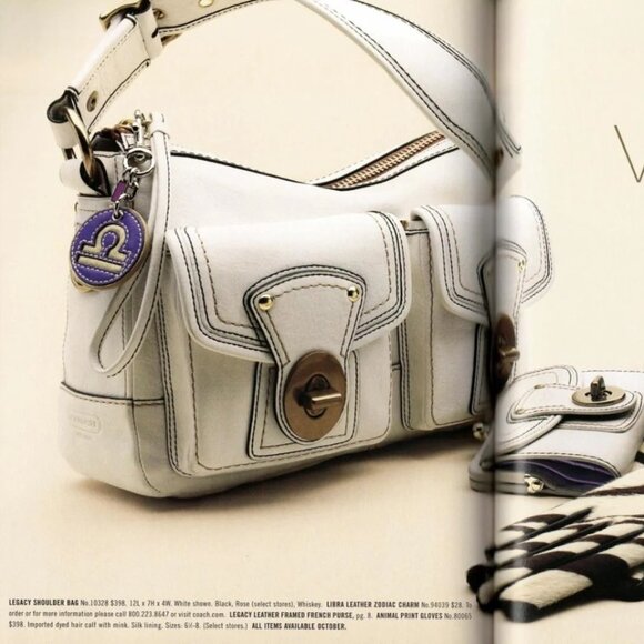 Vintage Coach Y2K Legacy Turnlock Shoulder Bag - Picture 2 of 11